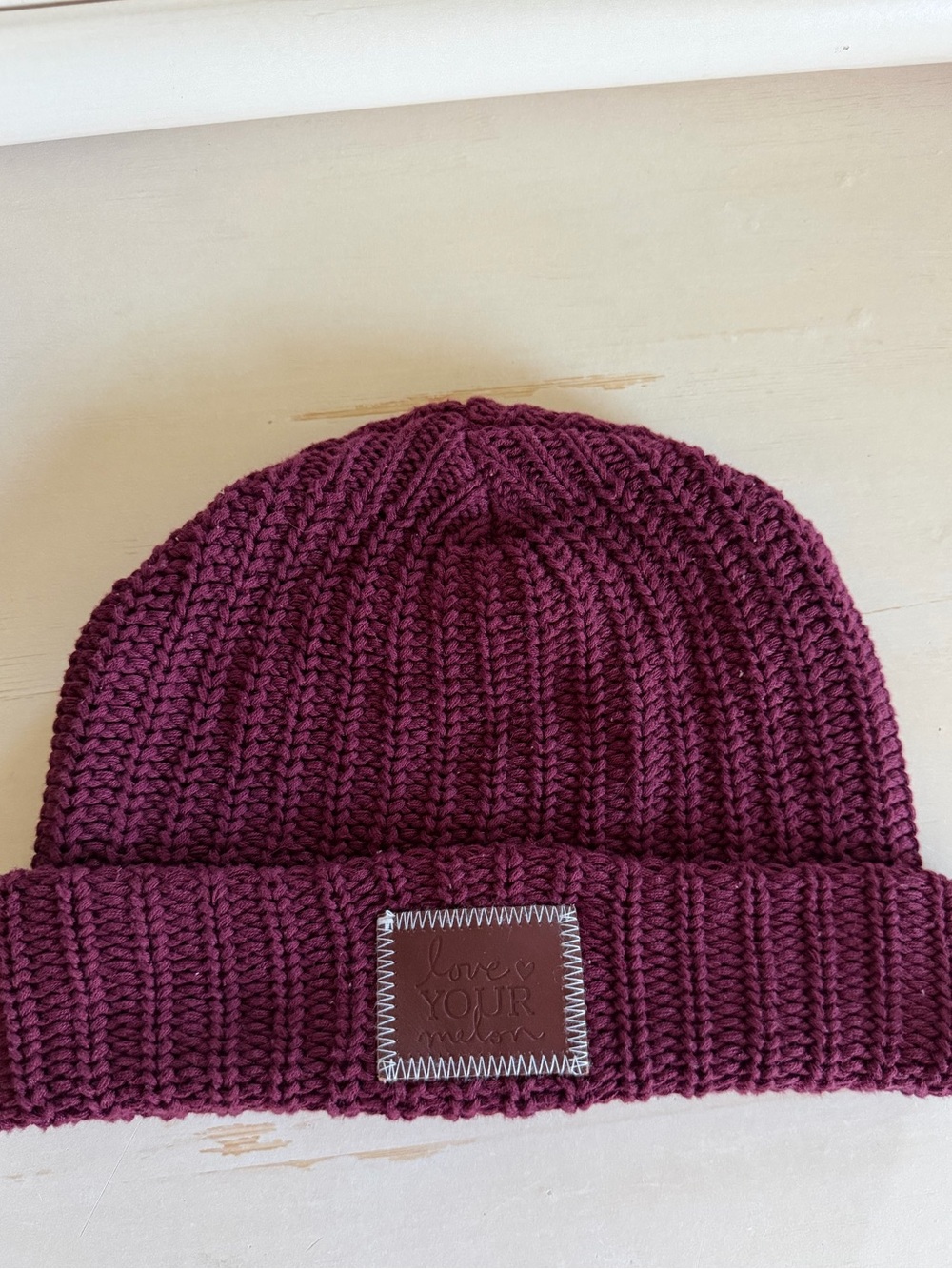 Love Your Melon Knit Beanie - Merlot